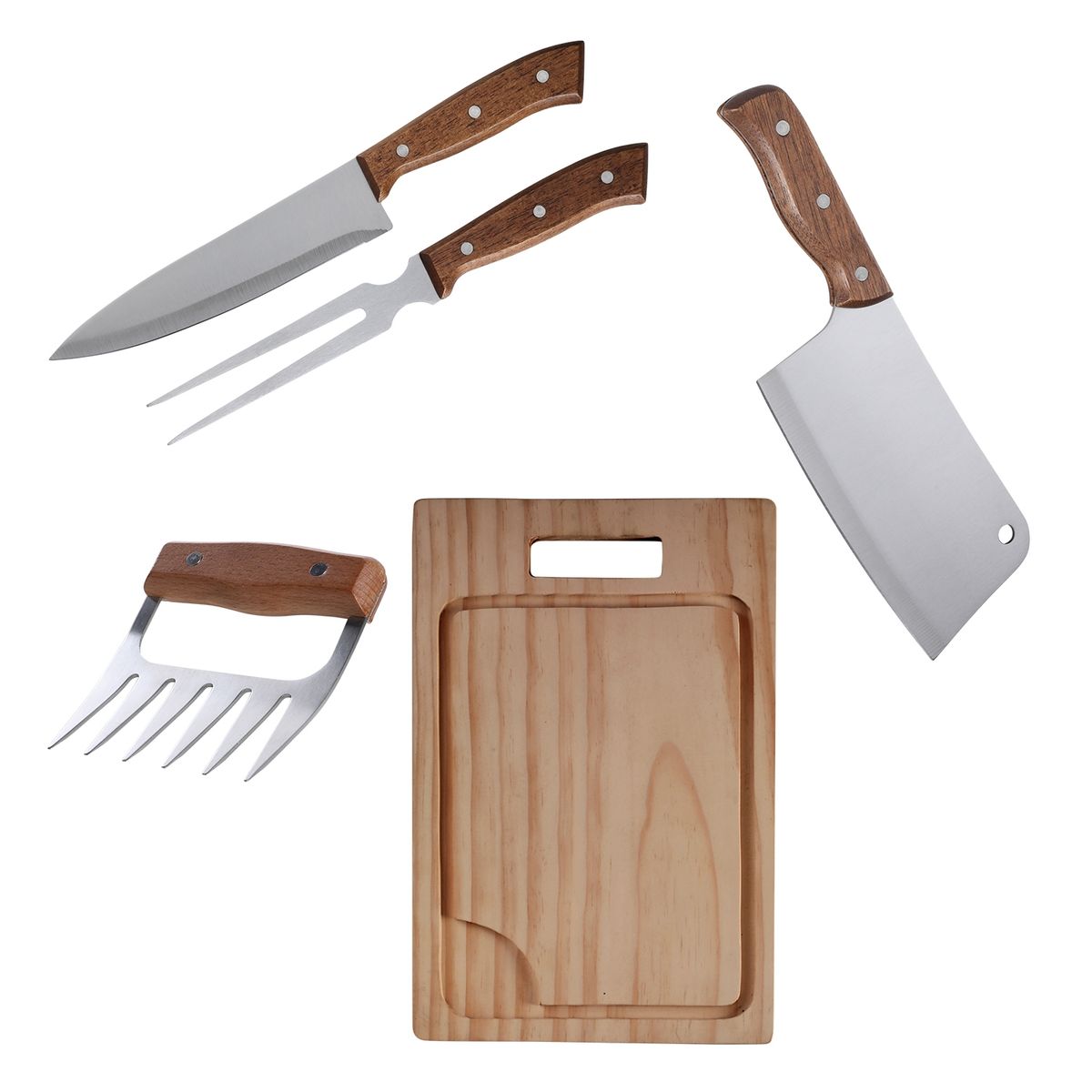 ARTHOME - Set Parrilla 05 Piezas Acero Inoxidable Arthome PAR20