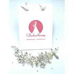 DULCENOVIA - Tocado de novia Corona para el cabello Lilium