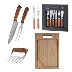 ARTHOME - Set Parrilla 12 Piezas Acero Inoxidable PAR21