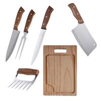 Set Parrilla 06 Piezas Acero Inoxidable PAR23