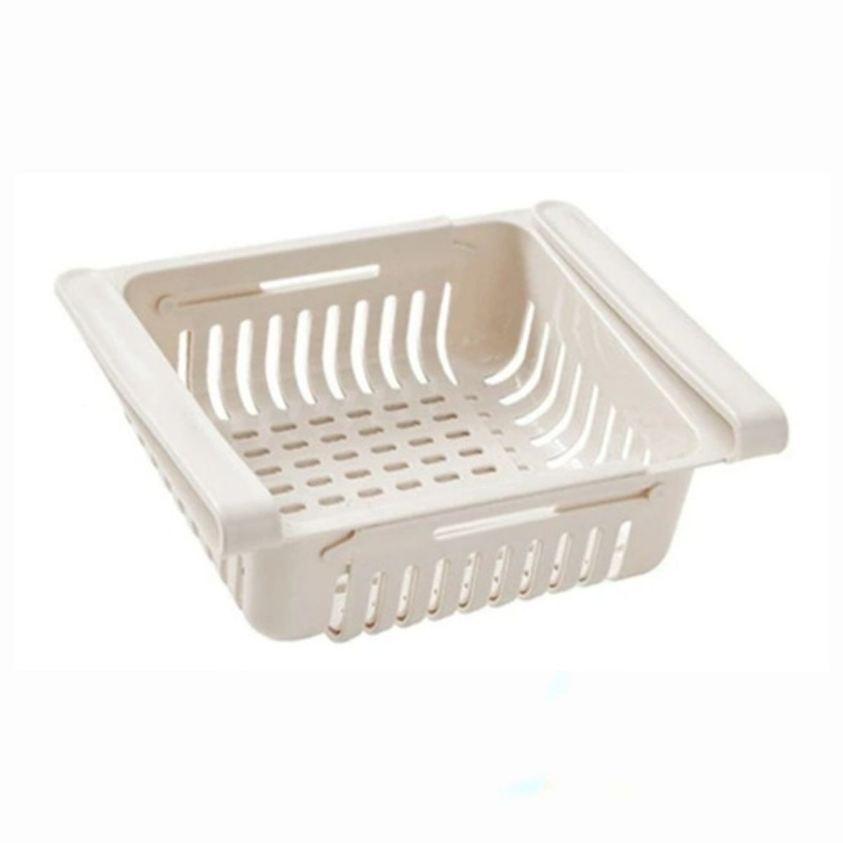 GENERICO - Organizador Retráctil Para Nevera Con Cajón Extraíble Cocina beige