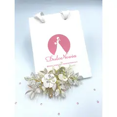 DULCENOVIA - Tocado de novia Peine para el cabello Violeta