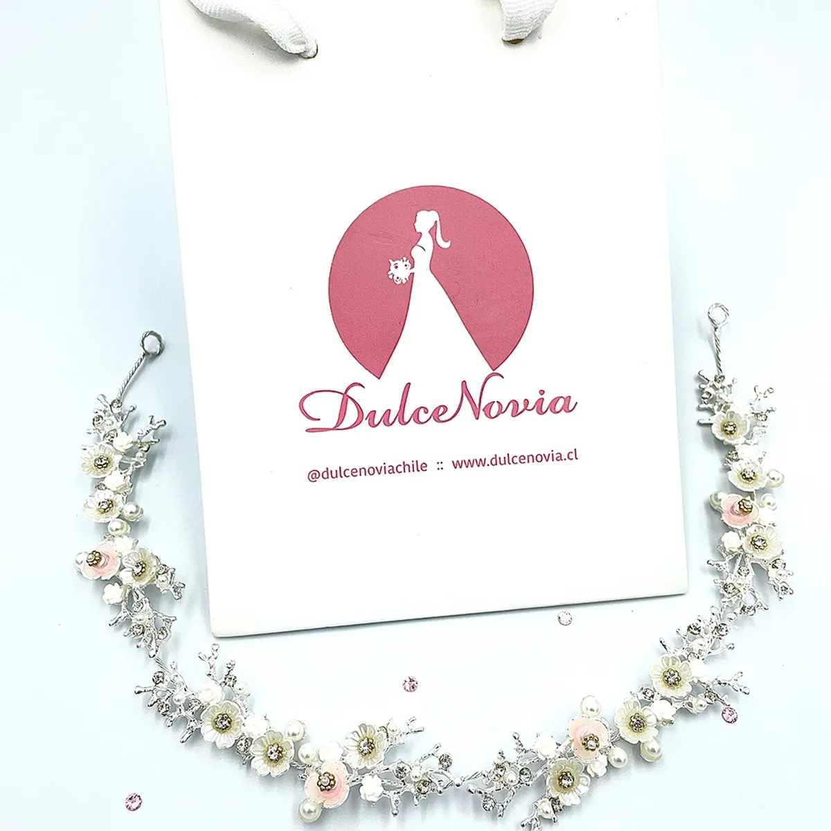 DULCENOVIA - Tocado de novia Corona para el cabello Verbena