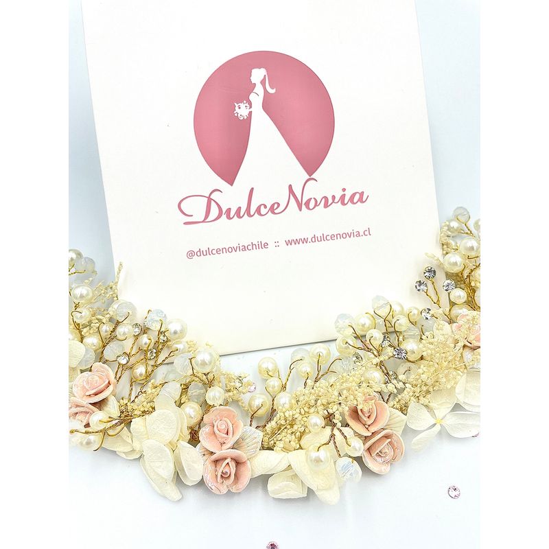 DULCENOVIA - Tocado de novia Corona para el cabello Margarita