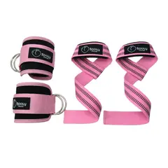 MARCA - Kit de Straps para Pesas y Tobillera para Polea