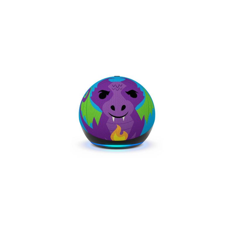 AMAZON - Echo Dot Kids 5° Gen - Dragón de Fuego l Parental + 1 Año Amazon Kids