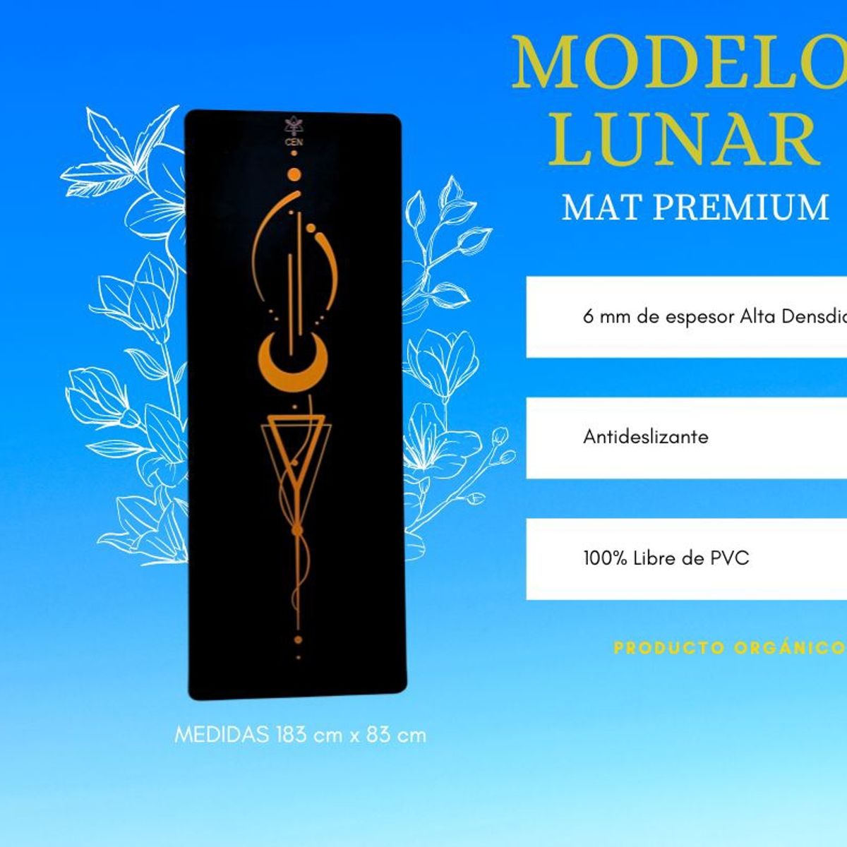 CEN - Mat De Yoga Ecológico Premium Caucho Natural