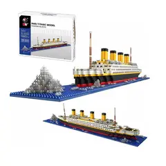 GENERICO - Set De Construcción Rms Titanic Model 3d 1860 Piezas En Caja