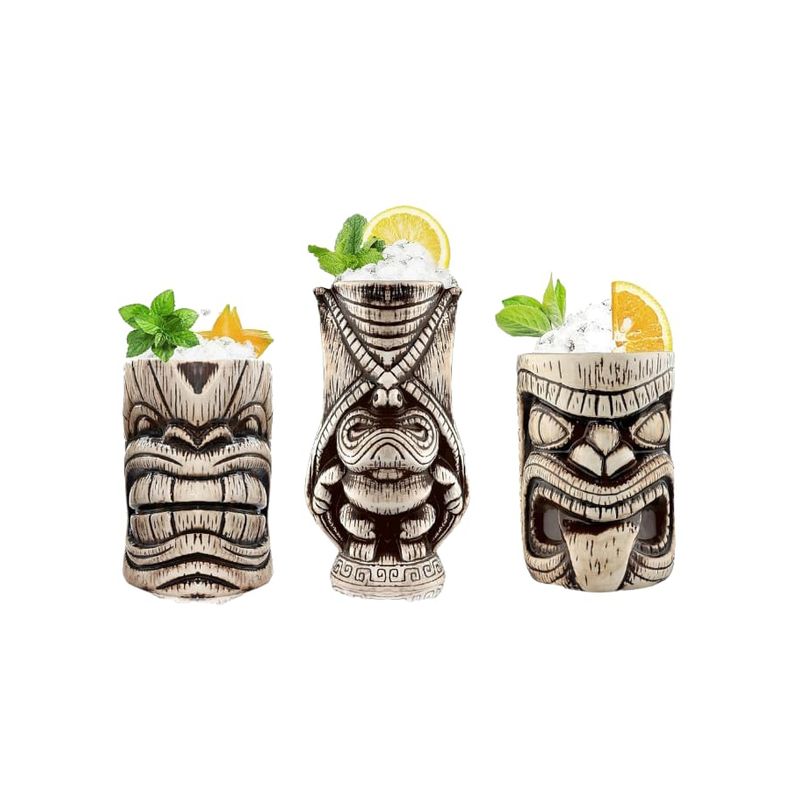 GENERICO - set 3 taza tiki mug 500ml, 500ml y 450ml