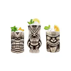 GENERICO - Set 3 taza tiki mug 500ml, 500ml y 450ml