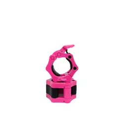 MARCA - Collarines de Seguridad para Barra de Pesa Olímpica Rosa