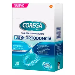 COREGA - Tabletas limpiadoras pro ortodoncia 30u