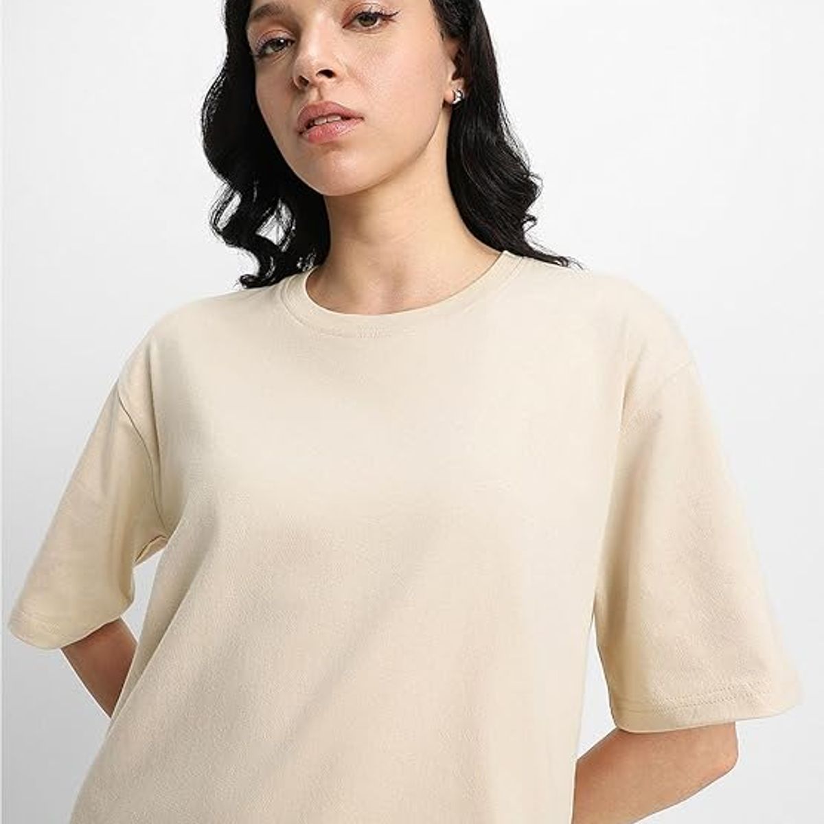 KOKILA - Camiseta De algodón De Manga Corta De Moda Simple Para Mujer
