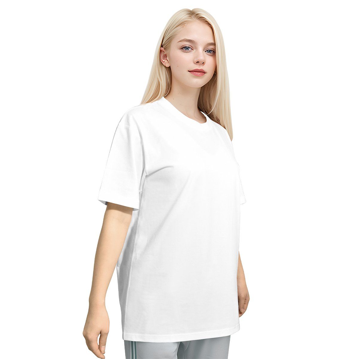 KOKILA - Camiseta De algodón De Manga Corta De Moda Simple Para Mujer