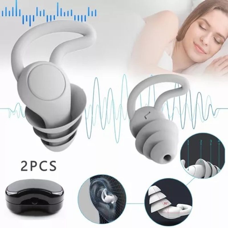 EDWINAYY - Tapones Los Oídos Silicona Reducción Ruido Para Dormir 40db