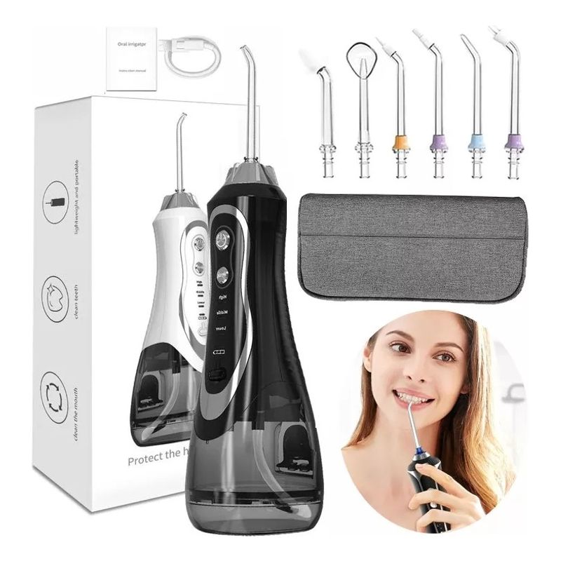 EVERSO - Irrigador Bucal Waterpiks Limpiador Dental Recargable Portatil Higiene