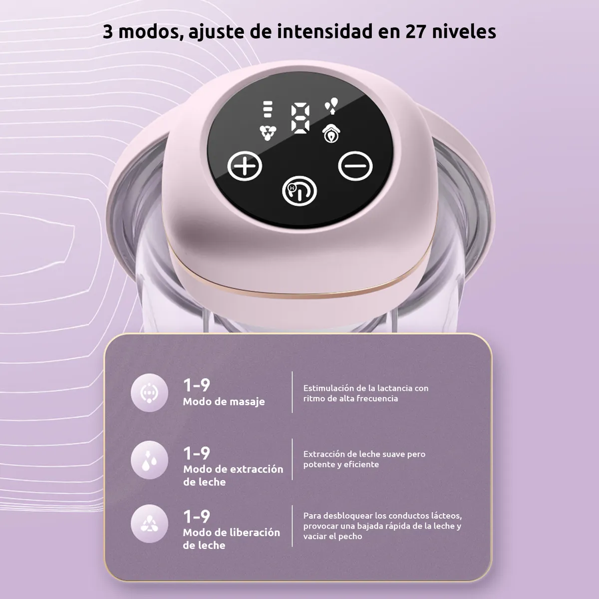 VIDITA - Extractor De Leche Eléctrico Portátil Manos Libre Sacaleche-