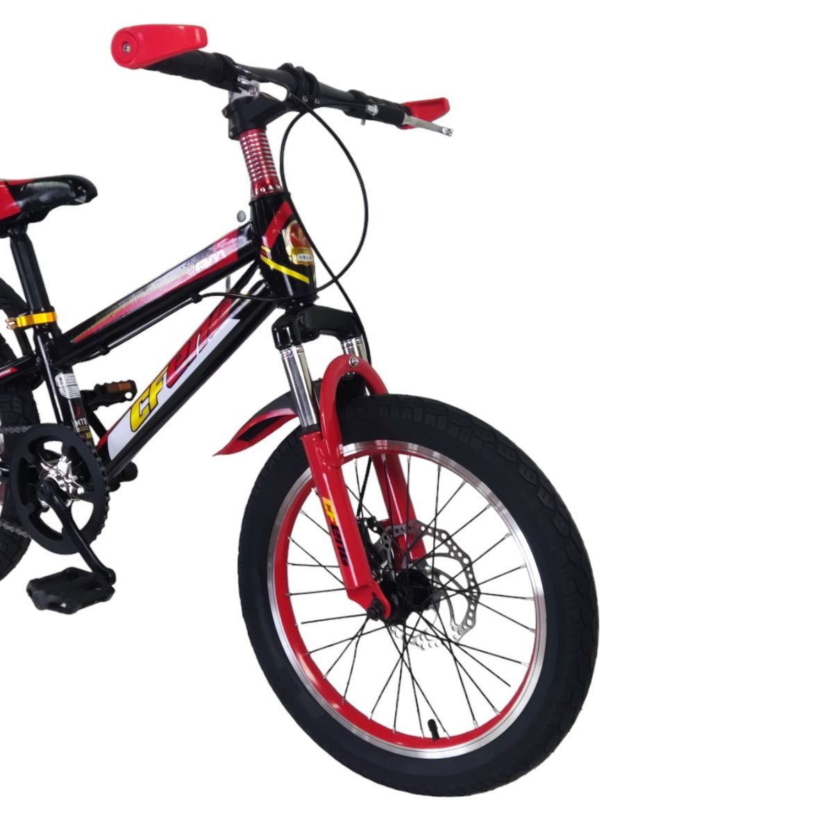 GENERICO - Bicicleta Aro 16 Infantil Cfeng Roja Con Freno Disco