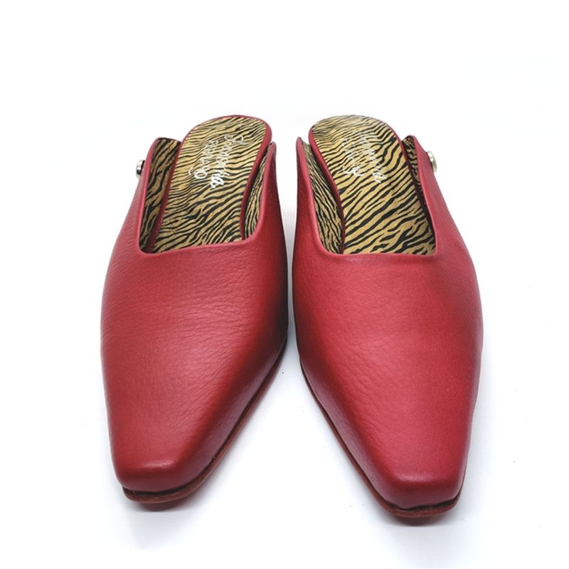 FRANCESKA FERRARO - Zapato Mujer Zueco Giulia Red cuero argentino