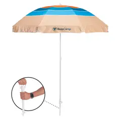 BOSSCAMP - Quitasol Sombrilla Playa Grande 2,5 m UV+50 Quintay Aqua