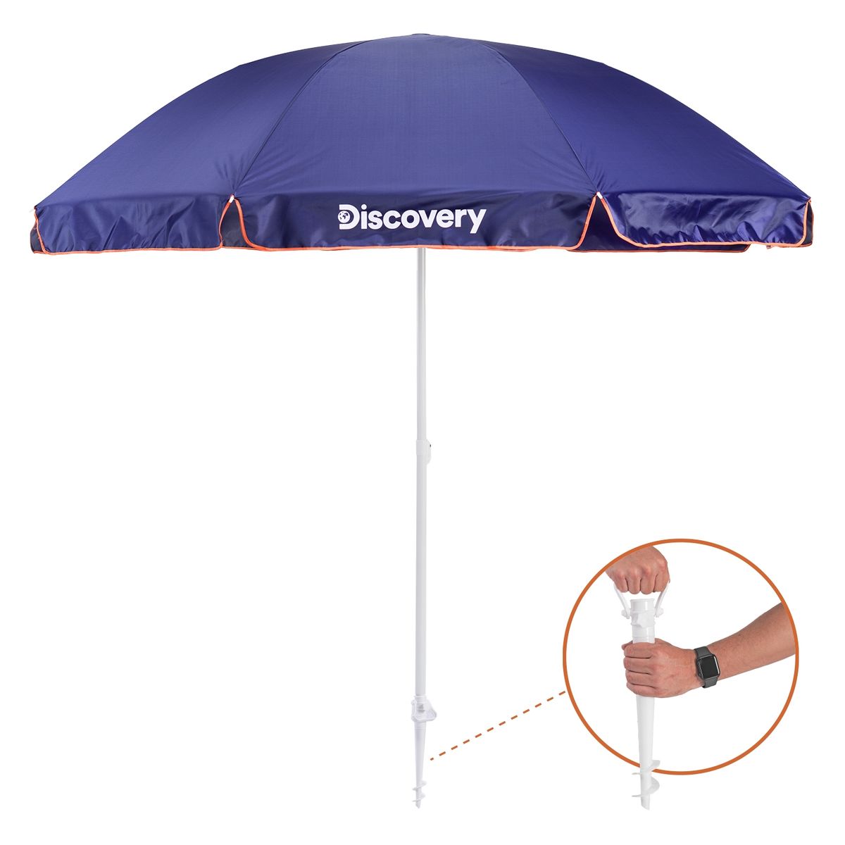 DISCOVERY - Quitasol Sombrilla Playa Grande 2,5 m UV+50 Discovery