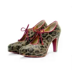 FRANCESKA FERRARO - Zapato Mujer Botineta Dianora Print cuero argentino