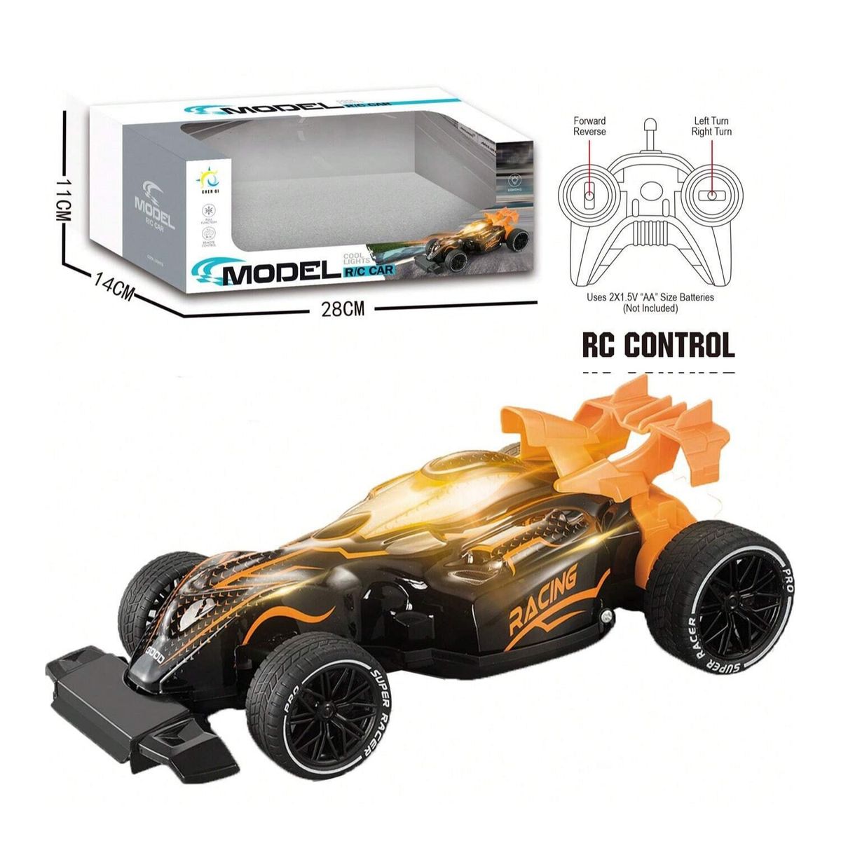 MUNDO ONLINE - Auto Control Remoto F1 Máxima Potencia Naranjo