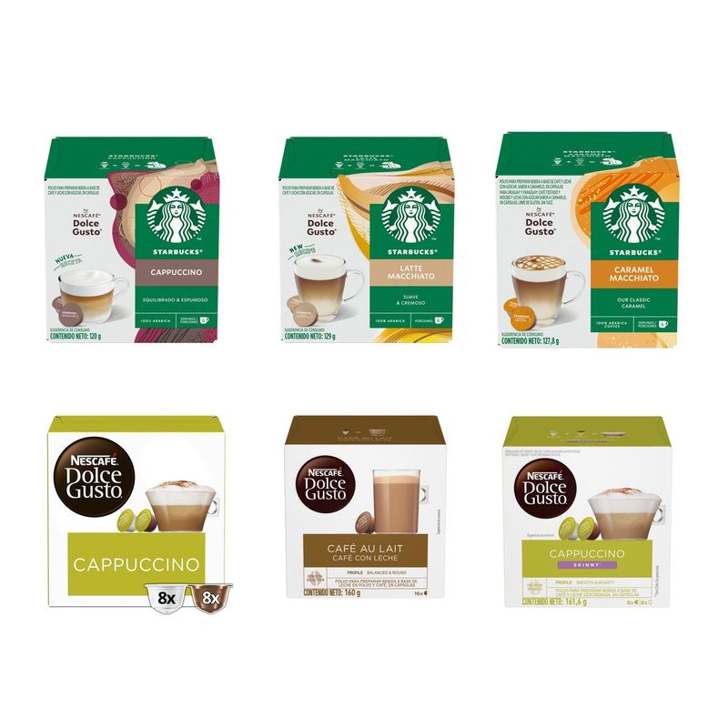 NESCAFE - Pack 6 Cajas Capsulas De CafÃ© LÃ¡cteadas