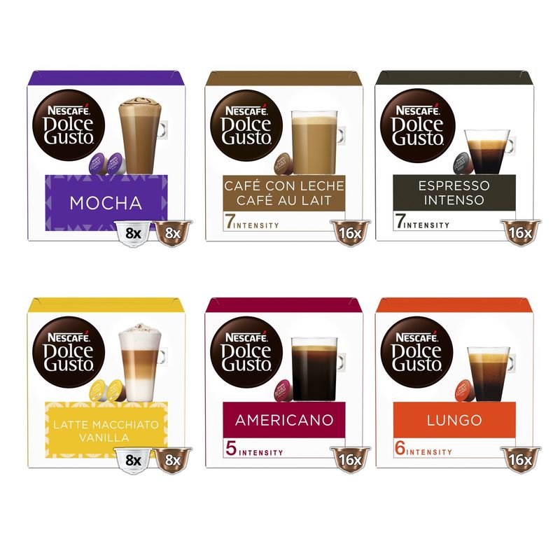 NESCAFE - Pack 6 Cajas Capsulas De Café Surtidas