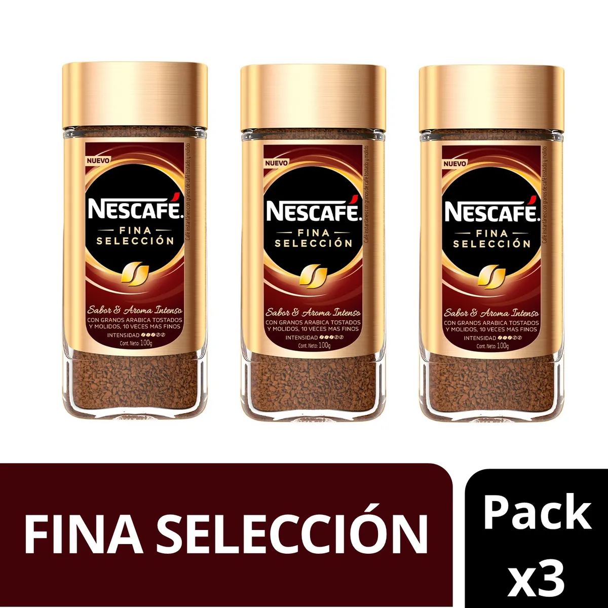 NESCAFE - Café Nescafé® Fina Selección Frasco 100g X3