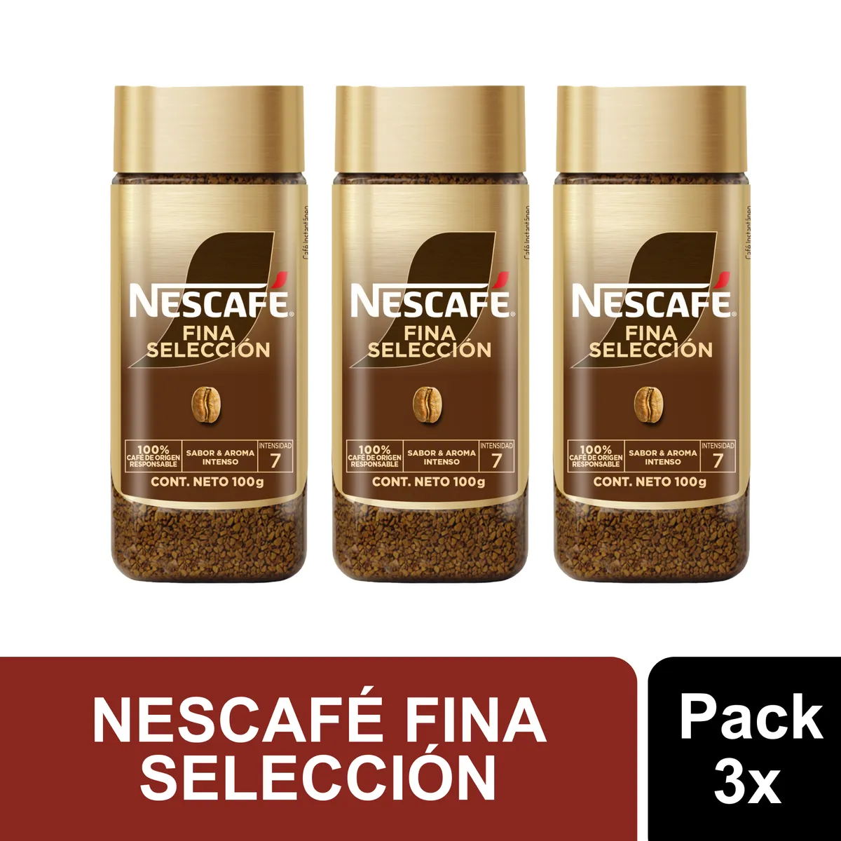 NESCAFE - Café Nescafé® Fina Selección Frasco 100g X3