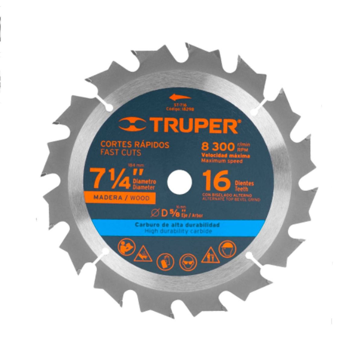 GENERICO - SIERRA CIRCULAR 7 1/4 X 16 D TRUPER