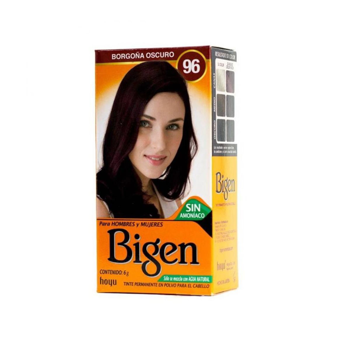 BIGEN - Tinte Permanente Polvo Mujer 96 Borgoña Oscuro BIGEN