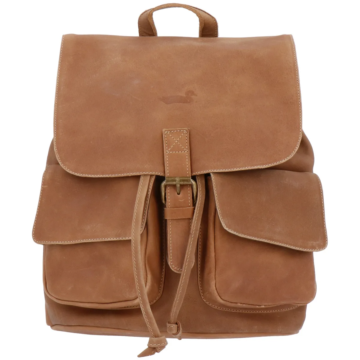 ROCKFORD - Mochila Cuero Mujer RKF Backpack Café Claro ROCKFORD