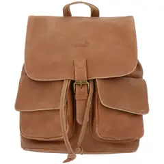 ROCKFORD - Mochila Cuero Mujer RKF Backpack Café Claro
