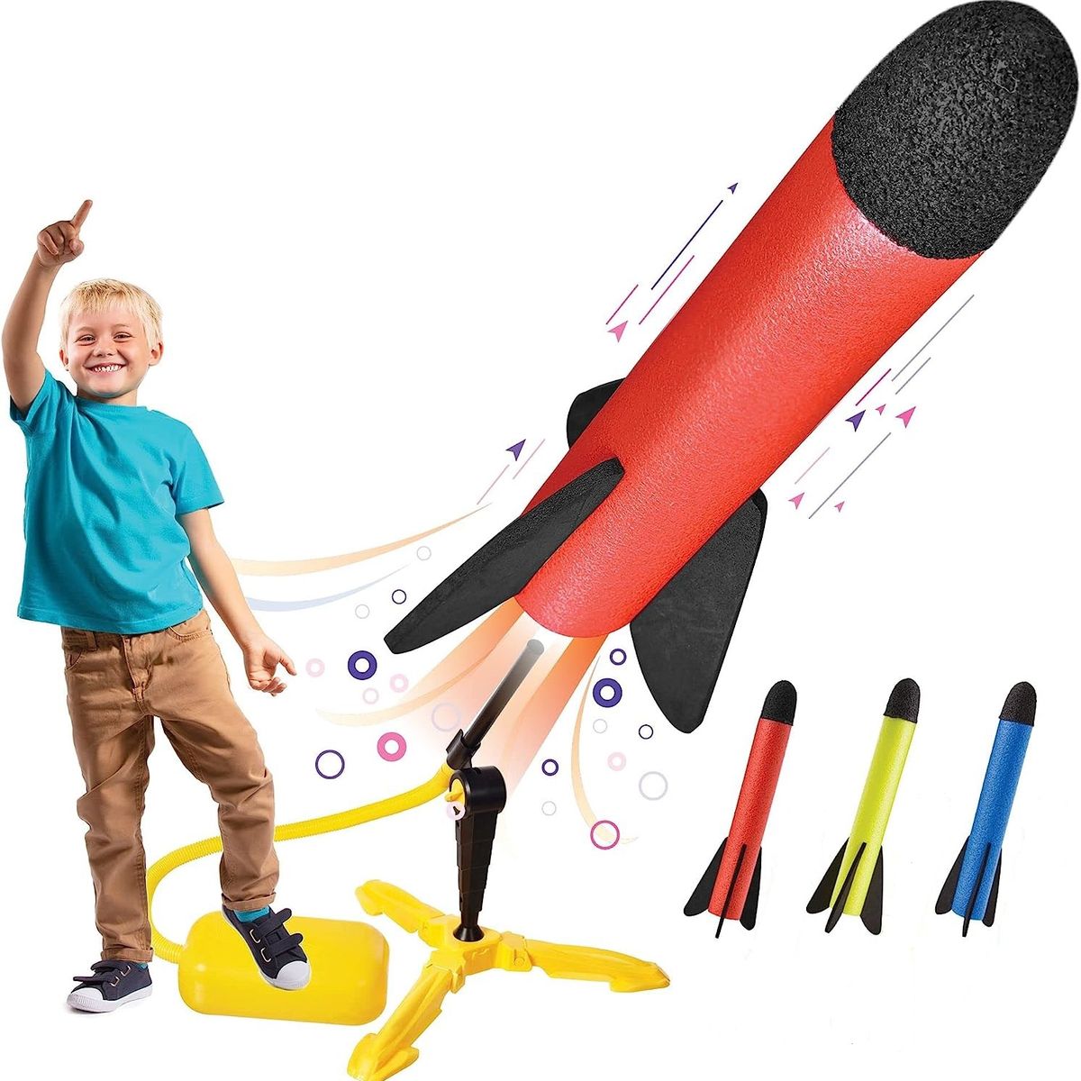 GENERICO - Juguete Lanzador de Cohete Infantil Space Rocket Aire Libre