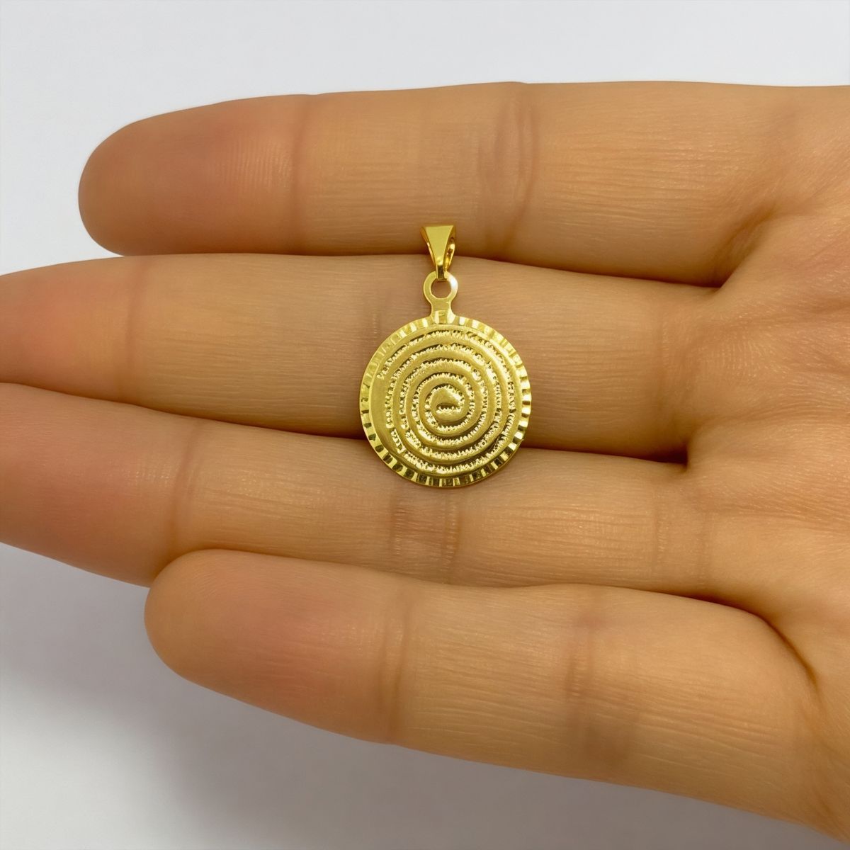 COGGIOLA - Colgante Padre Nuestro 15mm Enchapado Oro 18K