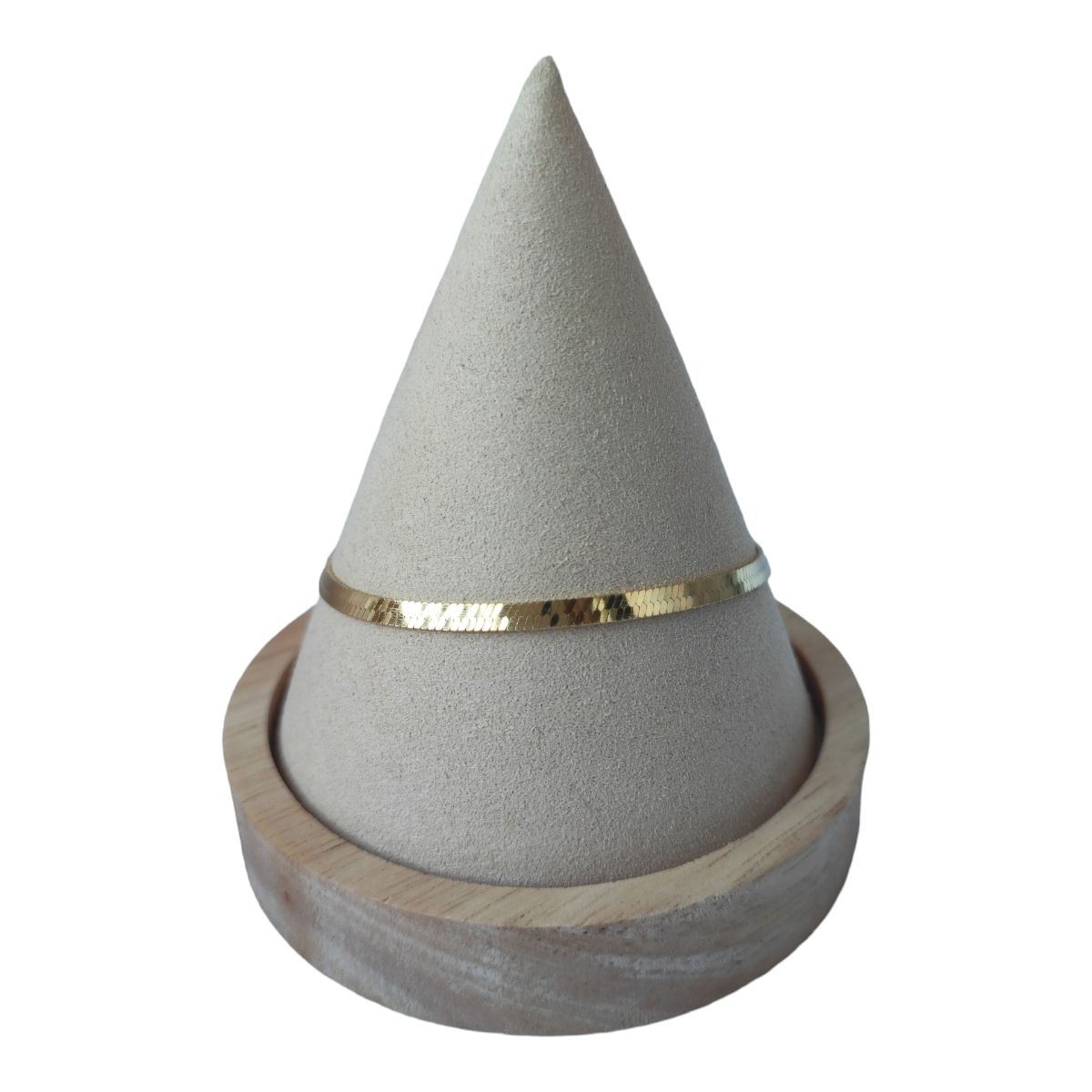 GENERICO - Pulsera cinta de plata 925 bañada en oro de 18 k