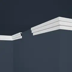 MARBET DESIGN - Moldura Cornisa E45 Ps 60x25mm x 2mts Caja 52unds