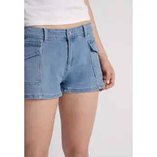 SIOUX - Short Mujer Tiro Bajo Celeste