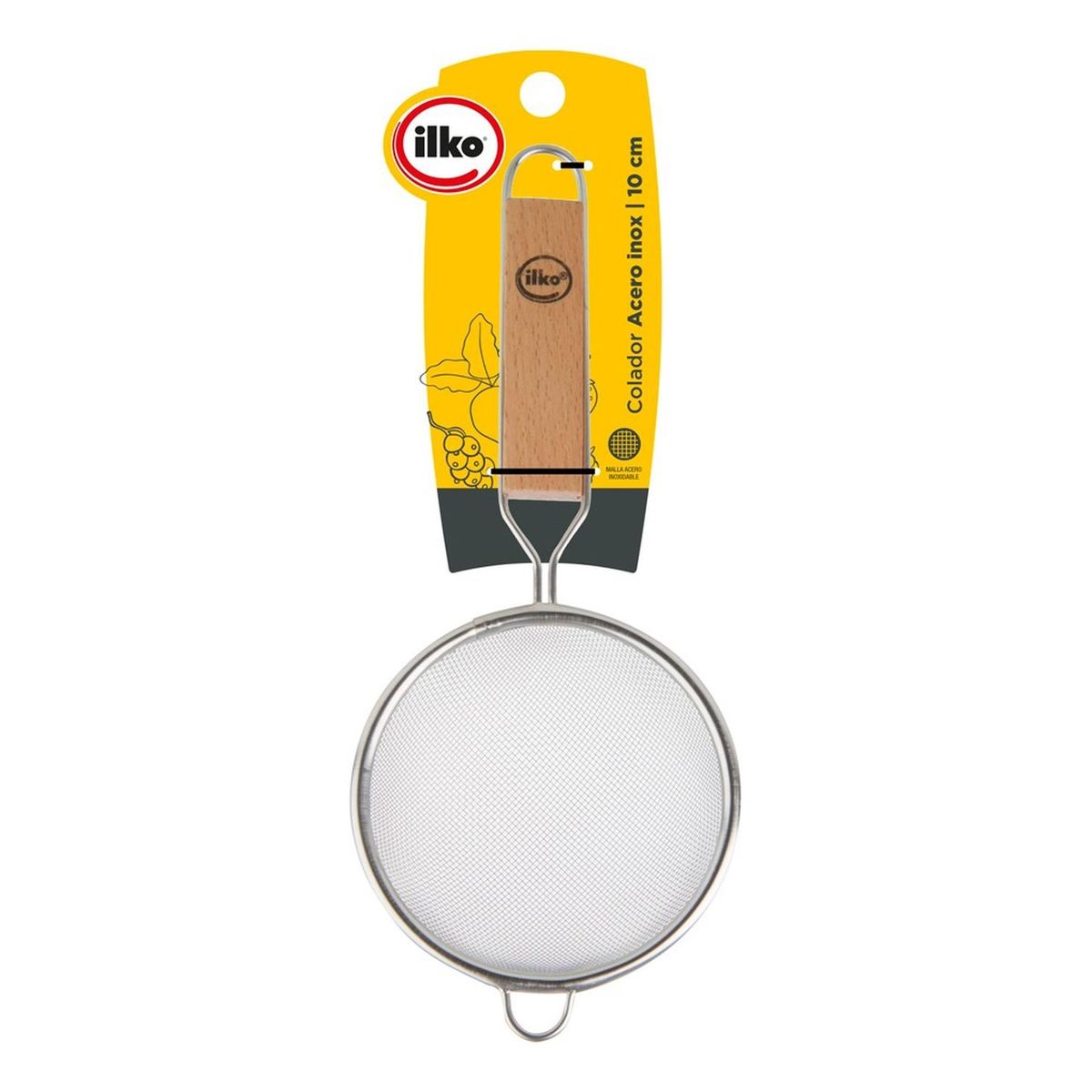 ILKO - Colador 10 Cm Acero Inoxidable Clásica Ilko