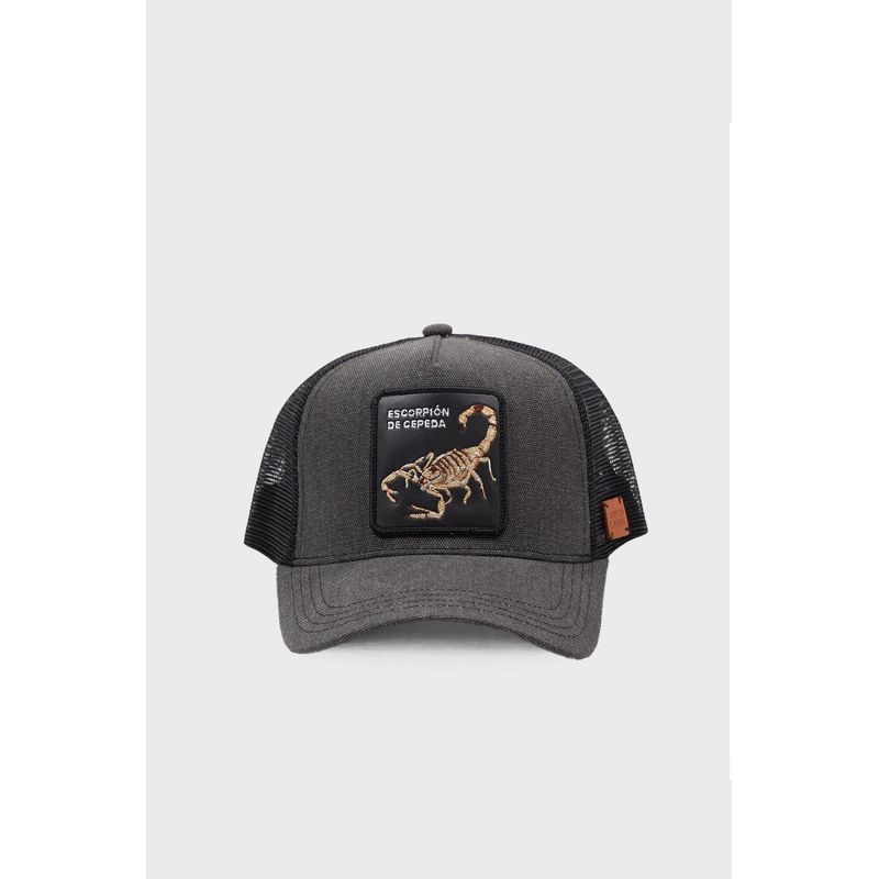 WILD LAMA - Jockey Escorpión Orgánico Gris Lavado - Gris