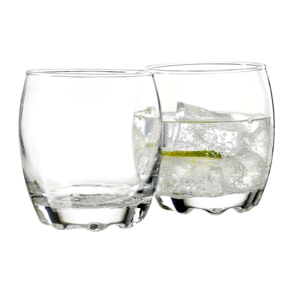 ALLEGRA - Set De 6 Vasos de Vidrio Bajos 290ml Napoles Allegra