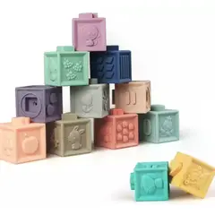 SM - Bloques De Dentición Apilables Montessori de Goma
