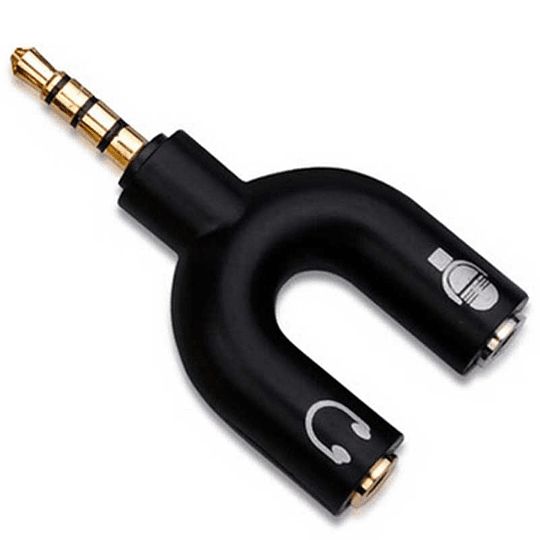 Splitter Adaptador 3.5 mm Audio Separa Microfono Audifono