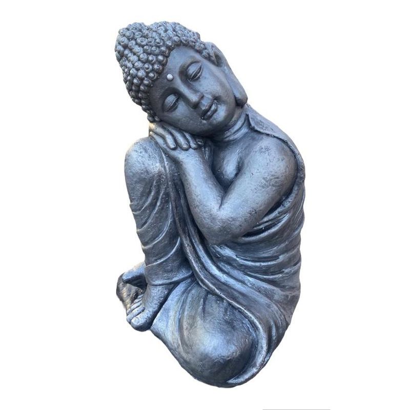 SAT NAM INSPIRES - Figura Buda Durmiente Silver Line 50 cm