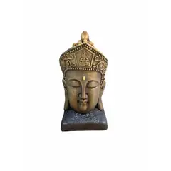 SAT NAM INSPIRES - Cabeza de Buda Decorativa Golden 50 cm