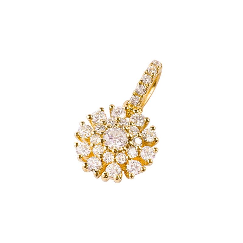 JB JOYAS BARON - Colgante Oro 18kt Diamantes de 30 Pts Totales SI/H