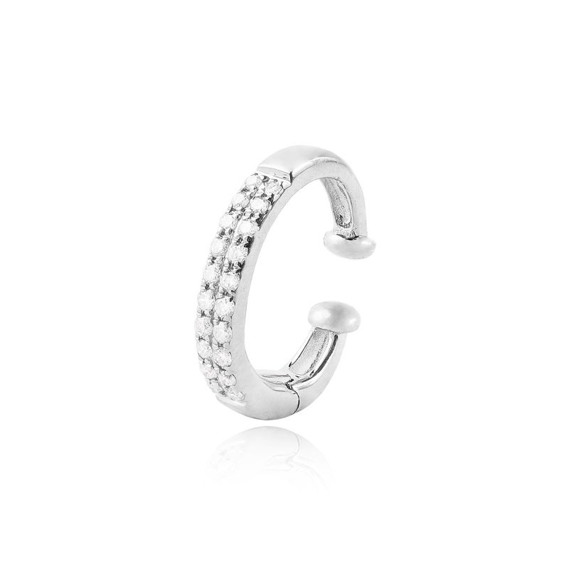 JB JOYAS BARON - Aro de Oro Blanco 18kt Diamantes 9Pts Total Corte Brillante