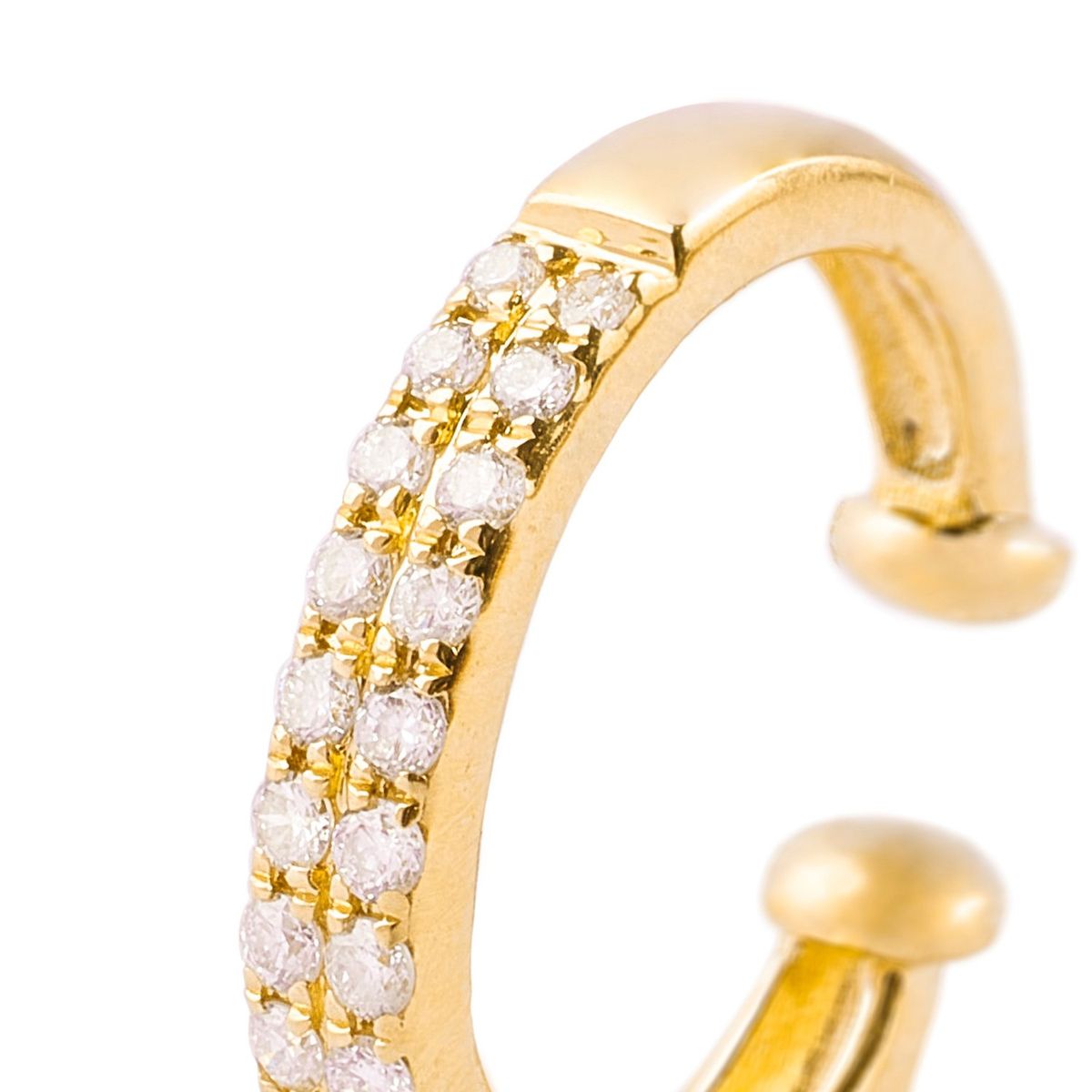 JB JOYAS BARON - Aros de Oro 18kt Diamante 9Pts Total SI/H Corte Brillante